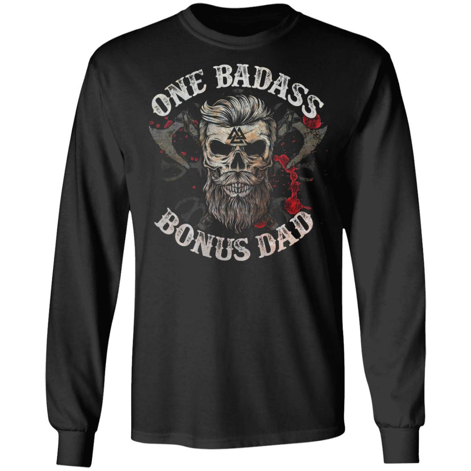Viking, Norse, Gym t-shirt & apparel, Badass, FrontApparel[Heathen By Nature authentic Viking products]Long-Sleeve Ultra Cotton T-ShirtBlackS