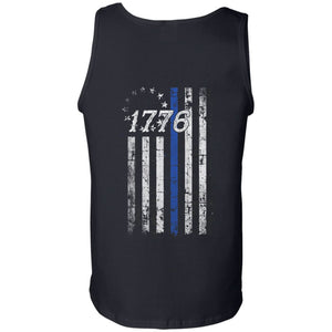 Viking, Norse, Gym t-shirt & apparel, Betsy Ross Flag 1776, BackApparel[Heathen By Nature authentic Viking products]Cotton Tank TopBlackS