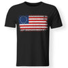Viking, Norse, Gym t-shirt & apparel, Betsy Ross Flag, FrontApparel[Heathen By Nature authentic Viking products]Premium Men T-ShirtBlackS