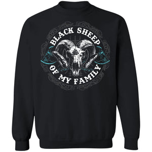 Viking, Norse, Gym t-shirt & apparel, Black Sheep, FrontApparel[Heathen By Nature authentic Viking products]Unisex Crewneck Pullover SweatshirtBlackS