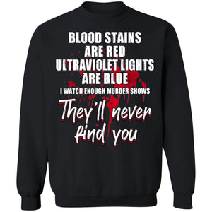 Viking, Norse, Gym t-shirt & apparel, Blood Stains, FrontApparel[Heathen By Nature authentic Viking products]Unisex Crewneck Pullover SweatshirtBlackS