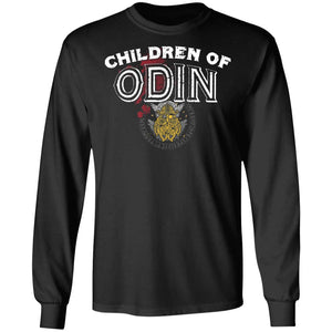 Viking, Norse, Gym t-shirt & apparel, Children of Odin, FrontApparel[Heathen By Nature authentic Viking products]Long-Sleeve Ultra Cotton T-ShirtBlackS