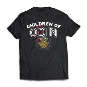Viking, Norse, Gym t-shirt & apparel, Children of Odin, FrontApparel[Heathen By Nature authentic Viking products]Next Level Premium Short Sleeve T-ShirtBlackS