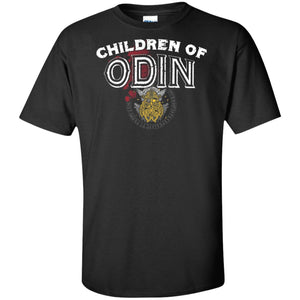 Viking, Norse, Gym t-shirt & apparel, Children of Odin, FrontApparel[Heathen By Nature authentic Viking products]Tall Ultra Cotton T-ShirtBlackXLT