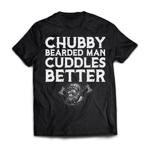 Viking, Norse, Gym t-shirt & apparel, Chubby bearded man, FrontApparel[Heathen By Nature authentic Viking products]Premium Short Sleeve T-ShirtBlackX-Small