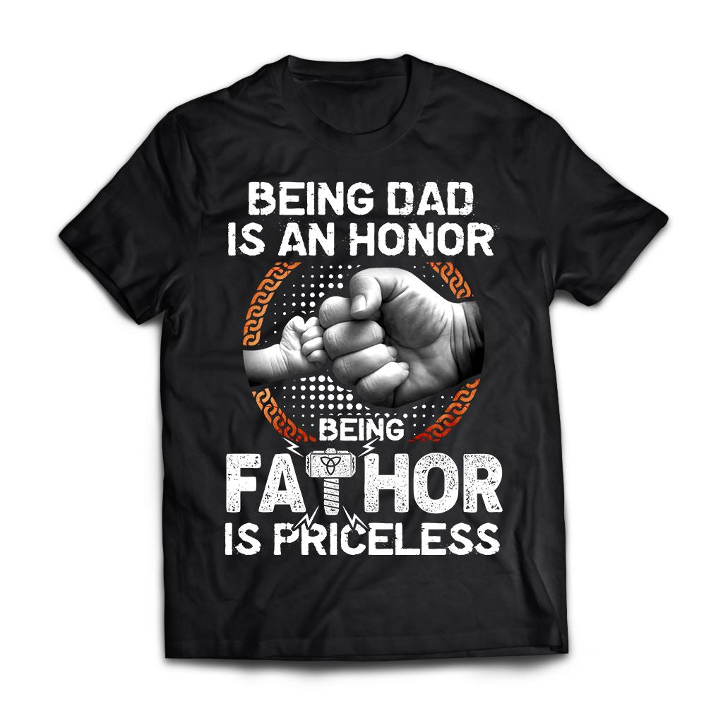 Viking, Norse, Gym t-shirt & apparel, Dad, Honor, FrontApparel[Heathen By Nature authentic Viking products]Premium Short Sleeve T-ShirtBlackX-Small