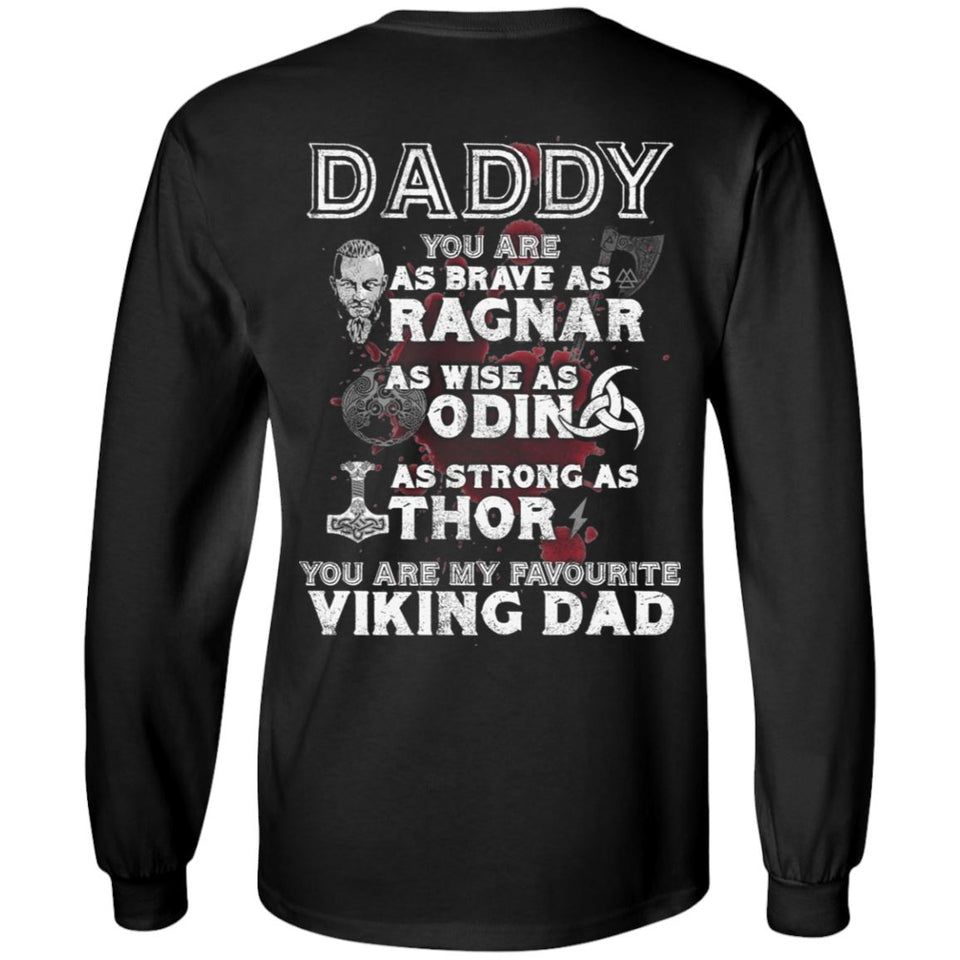 Viking, Norse, Gym t-shirt & apparel, Daddy, BackApparel[Heathen By Nature authentic Viking products]Long-Sleeve Ultra Cotton T-ShirtBlackS