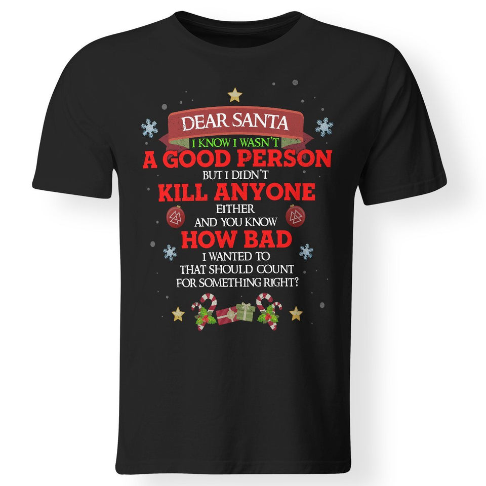 Viking, Norse, Gym t-shirt & apparel, Dear Santa, FrontApparel[Heathen By Nature authentic Viking products]Premium Men T-ShirtBlackS