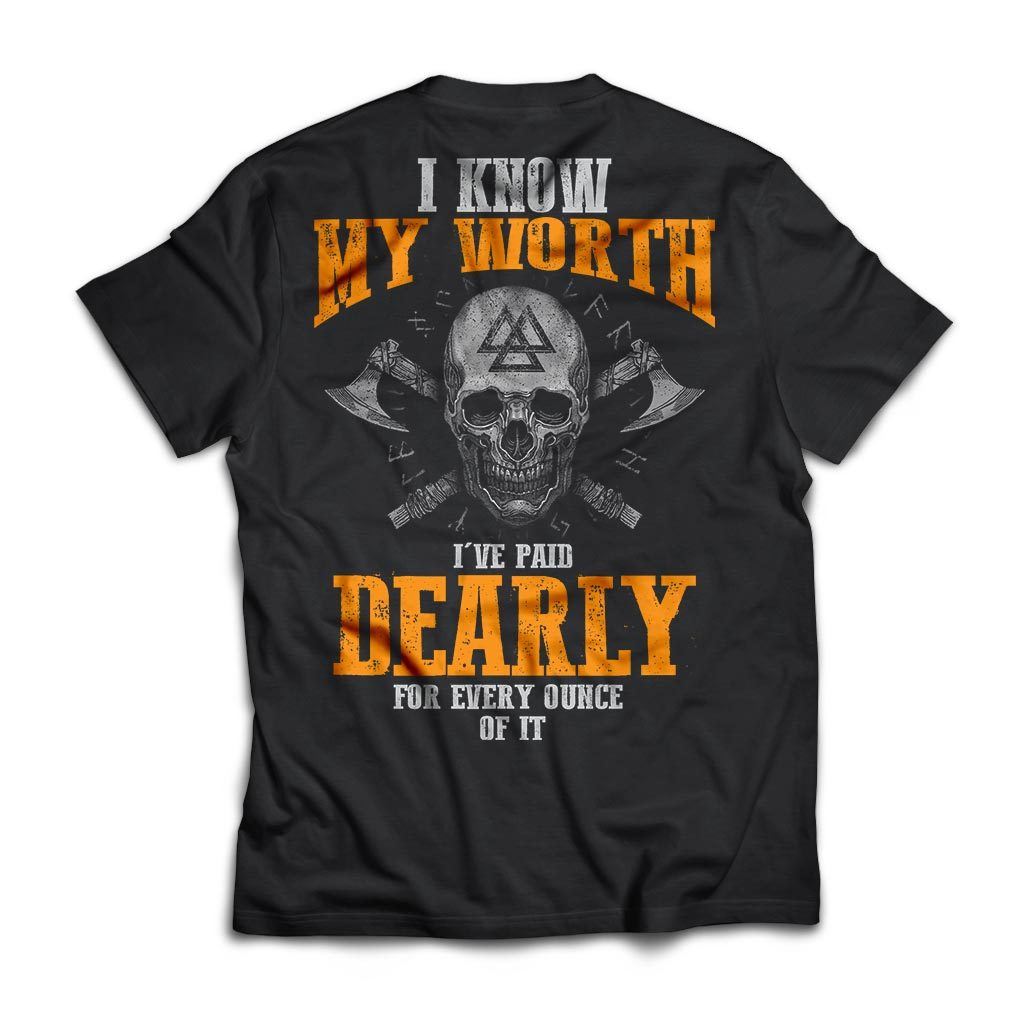 Viking, Norse, Gym t-shirt & apparel, Dearly, BackApparel[Heathen By Nature authentic Viking products]Next Level Premium Short Sleeve T-ShirtBlackX-Small