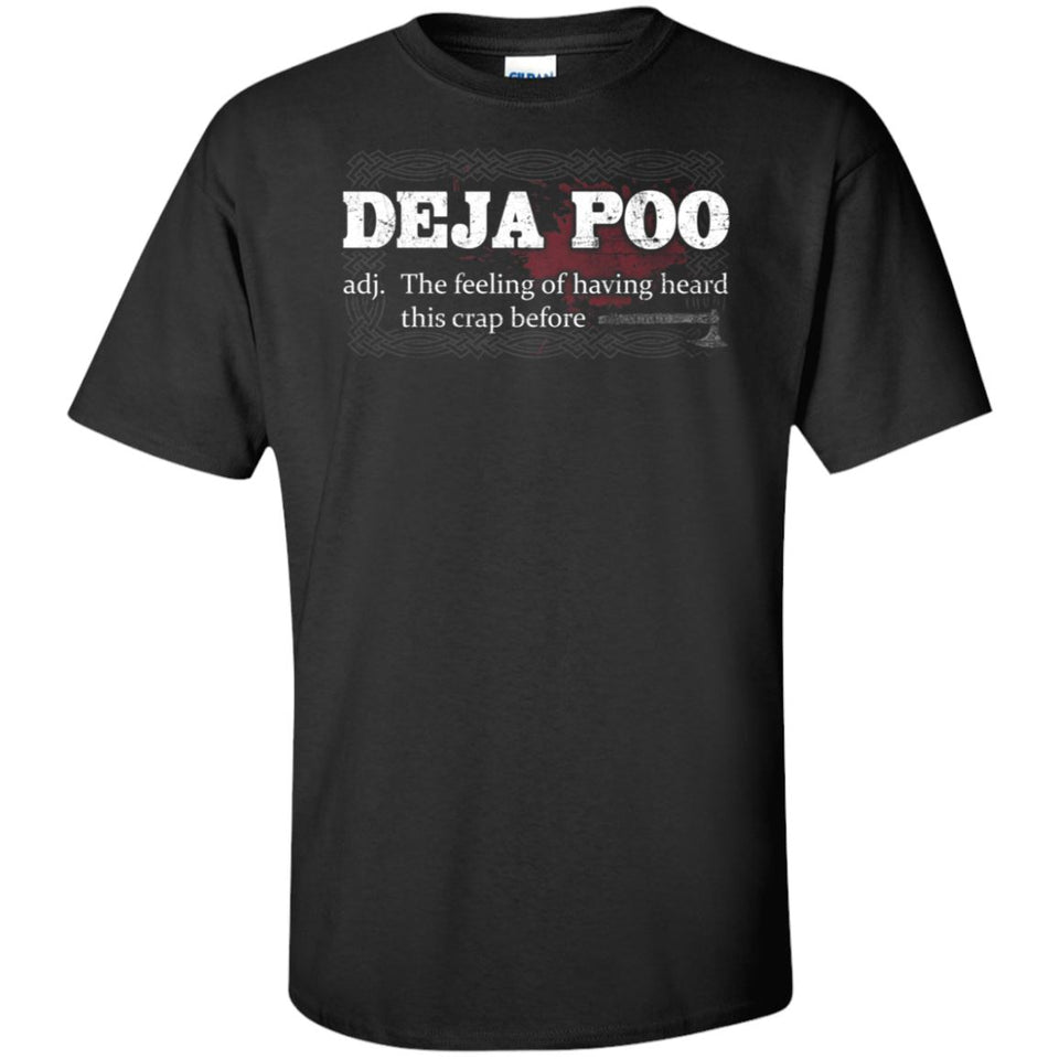 Viking, Norse, Gym t-shirt & apparel, Deja Poo, FrontApparel[Heathen By Nature authentic Viking products]Tall Ultra Cotton T-ShirtBlackXLT