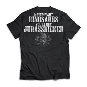 Viking, Norse, Gym t-shirt & apparel, Dinosaurs, BackApparel[Heathen By Nature authentic Viking products]Next Level Premium Short Sleeve T-ShirtBlackX-Small