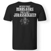 Viking, Norse, Gym t-shirt & apparel, Dinosaurs, BackApparel[Heathen By Nature authentic Viking products]Premium Men T-ShirtBlackS