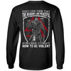 Viking, Norse, Gym t-shirt & apparel, Don't ever think that the reason I am peaceful, backApparel[Heathen By Nature authentic Viking products]Long-Sleeve Ultra Cotton T-ShirtBlackS