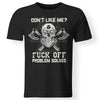 Viking, Norse, Gym t-shirt & apparel, Don't Like Me Fuck Off, frontApparel[Heathen By Nature authentic Viking products]Premium Men T-ShirtBlackS