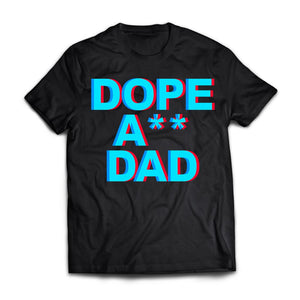 Viking, Norse, Gym t-shirt & apparel, Dope A** Dad, FrontApparel[Heathen By Nature authentic Viking products]Premium Short Sleeve T-ShirtBlackX-Small