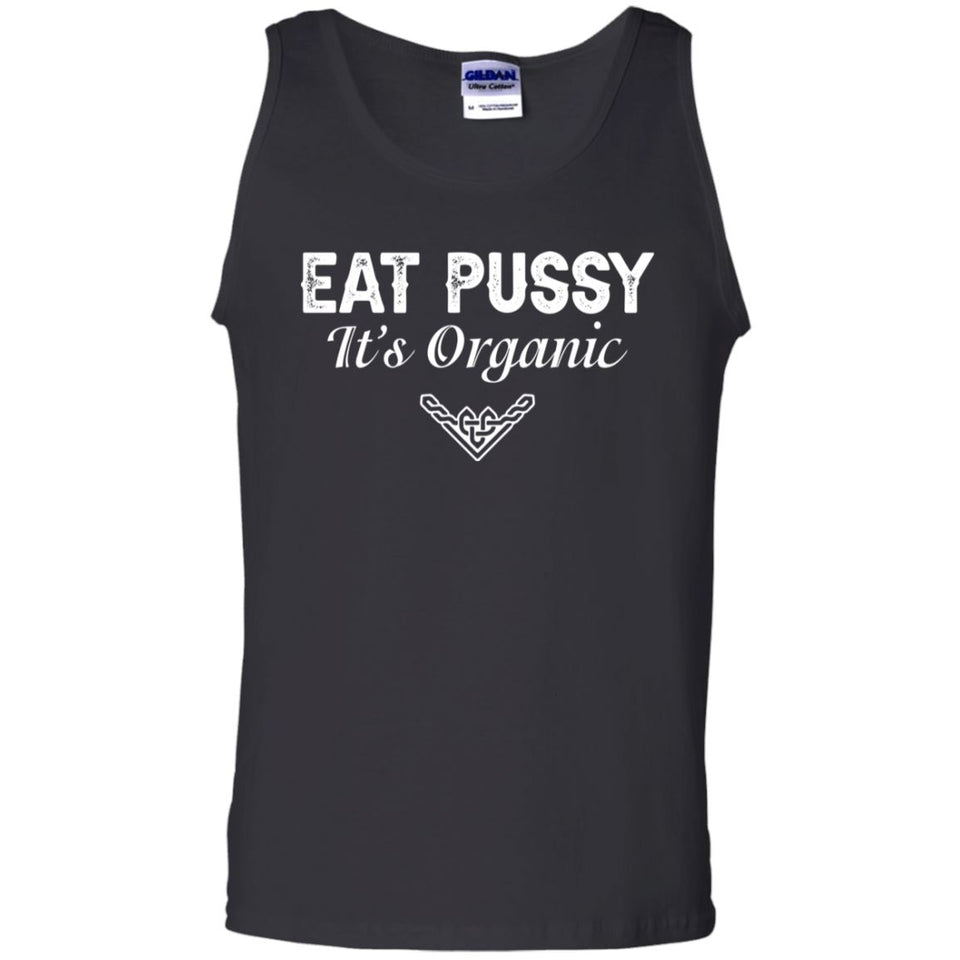 Viking, Norse, Gym t-shirt & apparel, Eat Pussy, FrontApparel[Heathen By Nature authentic Viking products]Cotton Tank TopBlackS