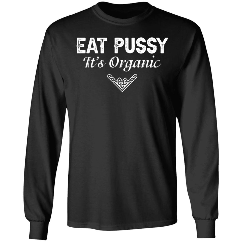 Viking, Norse, Gym t-shirt & apparel, Eat Pussy, FrontApparel[Heathen By Nature authentic Viking products]Long-Sleeve Ultra Cotton T-ShirtBlackS
