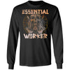 Viking, Norse, Gym t-shirt & apparel, Essential Worker, FrontApparel[Heathen By Nature authentic Viking products]Long-Sleeve Ultra Cotton T-ShirtBlackS