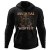 Viking, Norse, Gym t-shirt & apparel, Essential Worker, FrontApparel[Heathen By Nature authentic Viking products]Unisex Pullover HoodieBlackS