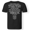 Viking, Norse, Gym t-shirt & apparel, Every normal man must be tempted at times, backApparel[Heathen By Nature authentic Viking products]Premium Men T-ShirtBlackS
