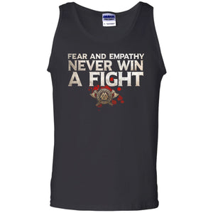 Viking, Norse, Gym t-shirt & apparel, Fear and Empathy, FrontApparel[Heathen By Nature authentic Viking products]Cotton Tank TopBlackS