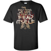 Viking, Norse, Gym t-shirt & apparel, Fear Itself, FrontApparel[Heathen By Nature authentic Viking products]Tall Ultra Cotton T-ShirtBlackXLT