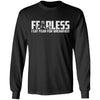 Viking, Norse, Gym t-shirt & apparel, Fearless I eat fear for breakfast, frontApparel[Heathen By Nature authentic Viking products]Long-Sleeve Ultra Cotton T-ShirtBlackS