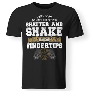 Viking, Norse, Gym t-shirt & apparel, Fingertips, FrontApparel[Heathen By Nature authentic Viking products]Premium Men T-ShirtBlackS