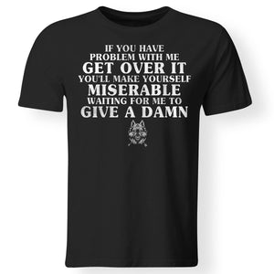 Viking, Norse, Gym t-shirt & apparel, Get over it, FrontApparel[Heathen By Nature authentic Viking products]Gildan Premium Men T-ShirtBlack5XL