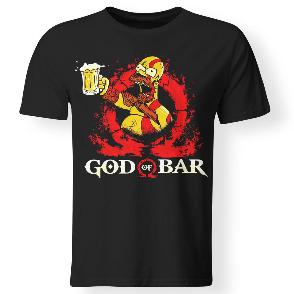 Viking, Norse, Gym t-shirt & apparel, God of bar, FrontApparel[Heathen By Nature authentic Viking products]Gildan Premium Men T-ShirtBlack5XL