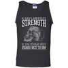 Viking, Norse, Gym t-shirt & apparel, Greatest strength, woman, FrontApparel[Heathen By Nature authentic Viking products]Cotton Tank TopBlackS