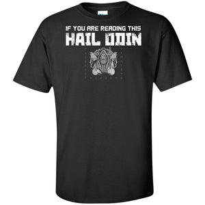 Viking, Norse, Gym t-shirt & apparel, Hail Odin, FrontApparel[Heathen By Nature authentic Viking products]Tall Ultra Cotton T-ShirtBlackXLT
