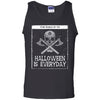 Viking, Norse, Gym t-shirt & apparel, Halloween is everyday, FrontApparel[Heathen By Nature authentic Viking products]Cotton Tank TopBlackS