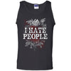 Viking, Norse, Gym t-shirt & apparel, Hate People, FrontApparel[Heathen By Nature authentic Viking products]Cotton Tank TopBlackS