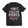 Viking, Norse, Gym t-shirt & apparel, Hate People, FrontApparel[Heathen By Nature authentic Viking products]Next Level Premium Short Sleeve T-ShirtBlackX-Small