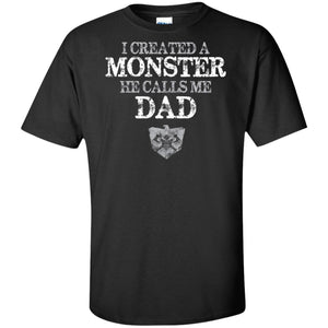 Viking, Norse, Gym t-shirt & apparel, He calls me DAD, FrontApparel[Heathen By Nature authentic Viking products]Tall Ultra Cotton T-ShirtBlackXLT