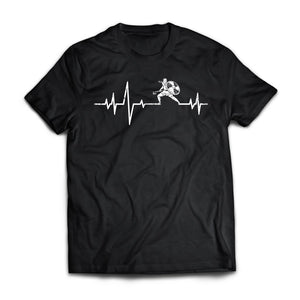 Viking, Norse, Gym t-shirt & apparel, Heartbeat, FrontApparel[Heathen By Nature authentic Viking products]Next Level Premium Short Sleeve T-ShirtBlackX-Small