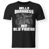 Viking, Norse, Gym t-shirt & apparel, Hello darkness, FrontApparel[Heathen By Nature authentic Viking products]Gildan Premium Men T-ShirtBlack5XL