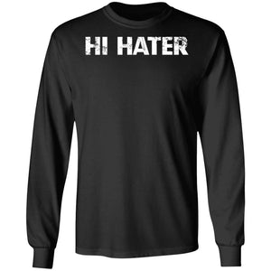 Viking, Norse, Gym t-shirt & apparel, Hi & Bye, Double sidedApparel[Heathen By Nature authentic Viking products]Long Sleeve Ultra Cotton T-ShirtBlackS