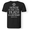 Viking, Norse, Gym t-shirt & apparel, honor, reward, backApparel[Heathen By Nature authentic Viking products]Premium Men T-ShirtBlackS