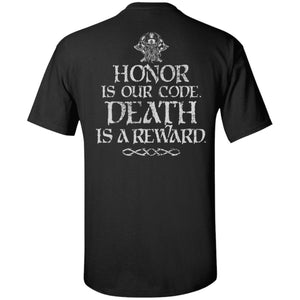 Viking, Norse, Gym t-shirt & apparel, honor, reward, backApparel[Heathen By Nature authentic Viking products]Tall Ultra Cotton T-ShirtBlackXLT