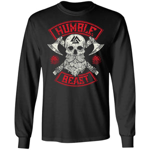 Viking, Norse, Gym t-shirt & apparel, Humble beast, FrontApparel[Heathen By Nature authentic Viking products]Long-Sleeve Ultra Cotton T-ShirtBlackS