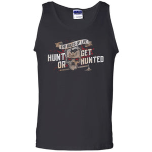 Viking, Norse, Gym t-shirt & apparel, Hunt or Get Hunted, FrontApparel[Heathen By Nature authentic Viking products]Cotton Tank TopBlackS