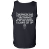 Viking, Norse, Gym t-shirt & apparel, I always get up, BackApparel[Heathen By Nature authentic Viking products]Cotton Tank TopBlackS