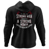 Viking, Norse, Gym t-shirt & apparel, I am a strong man, BackApparel[Heathen By Nature authentic Viking products]Unisex Pullover HoodieBlackS