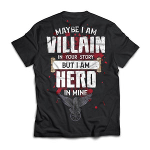 Viking, Norse, Gym t-shirt & apparel, I am Villain, BackApparel[Heathen By Nature authentic Viking products]Next Level Premium Short Sleeve T-ShirtBlackX-Small