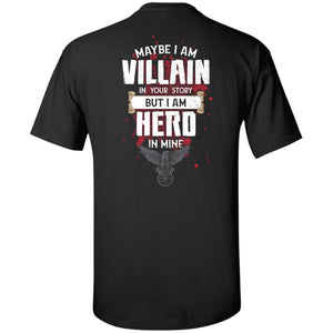 Viking, Norse, Gym t-shirt & apparel, I am Villain, BackApparel[Heathen By Nature authentic Viking products]Tall Ultra Cotton T-ShirtBlackXLT