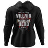 Viking, Norse, Gym t-shirt & apparel, I am Villain, BackApparel[Heathen By Nature authentic Viking products]Unisex Pullover HoodieBlackS