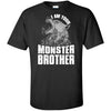 Viking, Norse, Gym t-shirt & apparel, I am your monster brother, FrontApparel[Heathen By Nature authentic Viking products]Tall Ultra Cotton T-ShirtBlackXLT