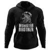 Viking, Norse, Gym t-shirt & apparel, I am your monster brother, FrontApparel[Heathen By Nature authentic Viking products]Unisex Pullover HoodieBlackS